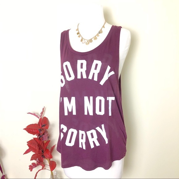 PINK Victoria's Secret Tops - Sorry I’m not sorry tank top